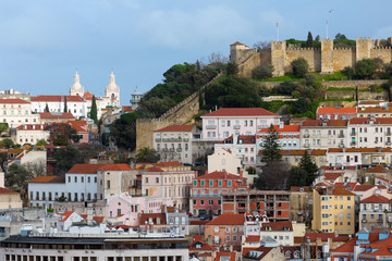 Fototapeta na wymiar View of Lisbon from above
