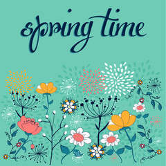 Spring time flower background