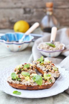 Bruschetta  With Beans