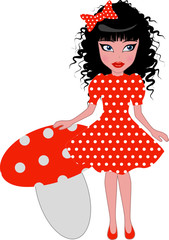Girl with the mushroom
