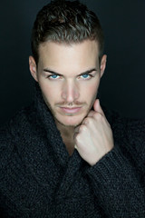 Portrait of a beautiful young man