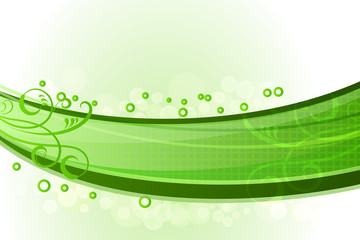 Abstract green waves background.