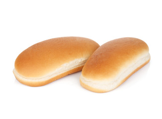 Two hot dog buns