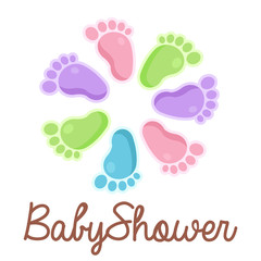 Baby Shower Feet Emblem