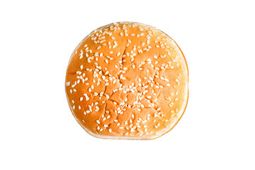 Tasty hamburger isolated on white background