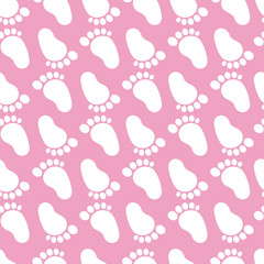 Seamless Baby Feet Pattern