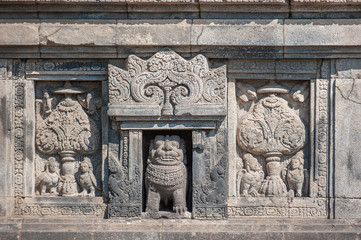 Bas-reliefs of Prambanan temple, Java, Indonesia