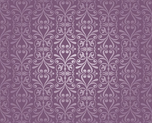 Fototapeta premium violet and silver luxury vintage wallpaper