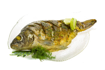 Grilled carp