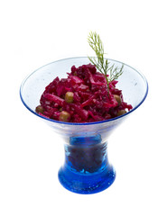 Vinaigrette Russian beetroot salad