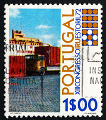Postage stamp Portugal 1972 Trucks
