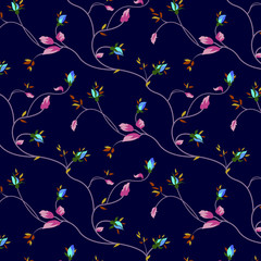 roses seamless pattern