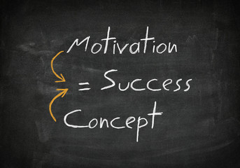 Obraz premium Blackboard success concept