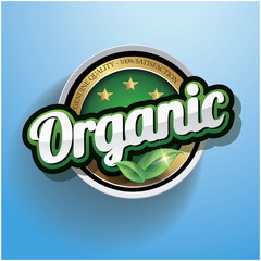 Hundred percent vector organic label