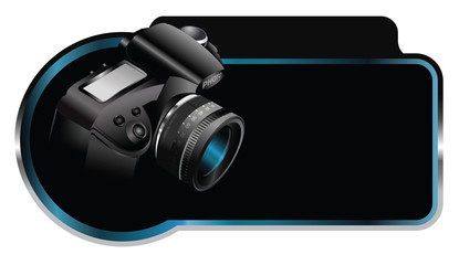 Vector background element with camera