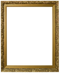 Golden Picture Frame Cutout