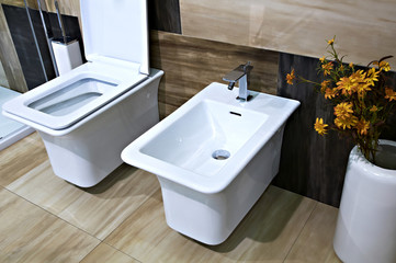 Fototapeta premium Modern bathroom interior