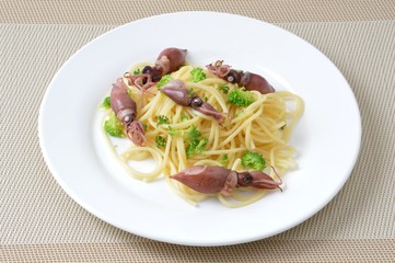 ホタルイカのパスタ
