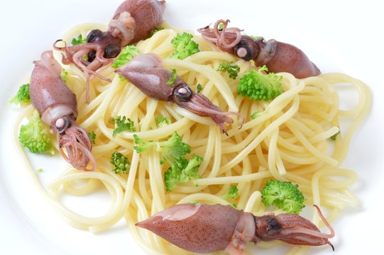 ホタルイカのパスタ