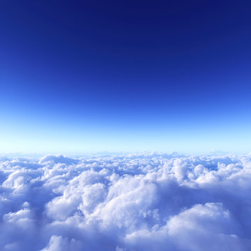 青空と雲海