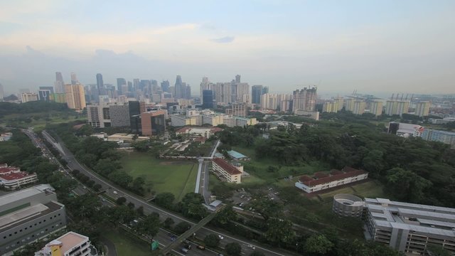 Singapore City Skyline Timelapse 1080p