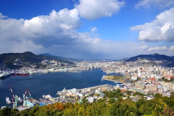 Fototapeta na wymiar Nagasaki Bay