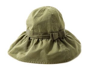 Bow tie strap green hat