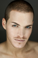 Portrait of a beautiful young man