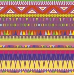 Papier Peint photo Lavable Zigzag Image vectorielle ornementale de couleur pour la conception et la décoration