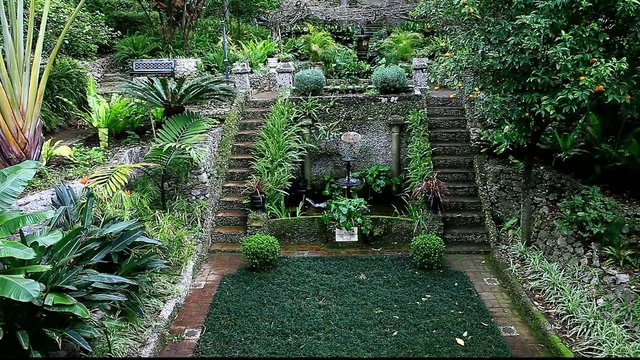 garden fountain in gibraltar