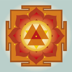 Durga Yantra vector illustration