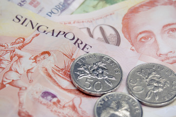 Fototapeta premium Pieniądze z Singapuru