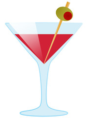 Ilustração - Copo com cocktail