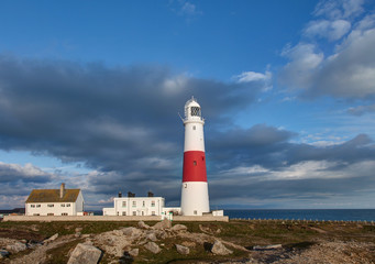 Fototapeta na wymiar Portland Bill Lighthouse Dorset 