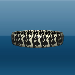 Bracelet 3D dance années 60'