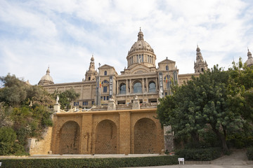 Fototapeta na wymiar Narodowe Muzeum Sztuki, Barcelona