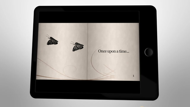 Fairy tale animation on digital tablet
