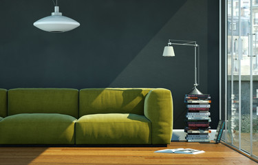 modernes Sofa grün