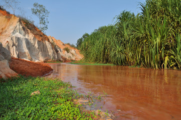 Obraz premium The Fairy stream near Mui Ne, Vietnam