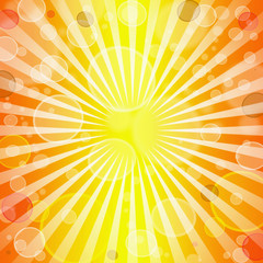 Glowing Texture Background With Sunburst, Vector