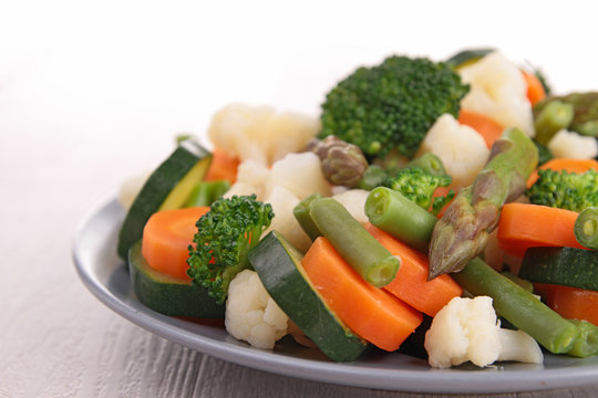 plate of vegetables