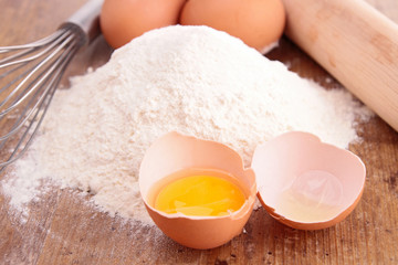 flour and egg
