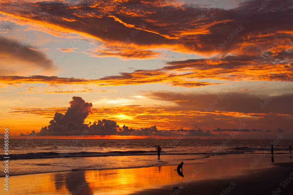 Wall mural Sunset in Bali