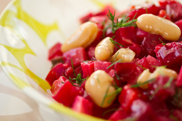 beet salad with beans