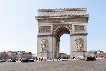 Triumphal Arch de l' etoile in Paris
