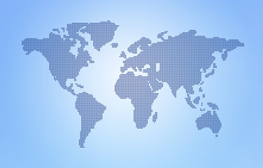 Dot World map