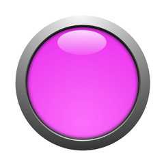 brightly lilac button on a white background