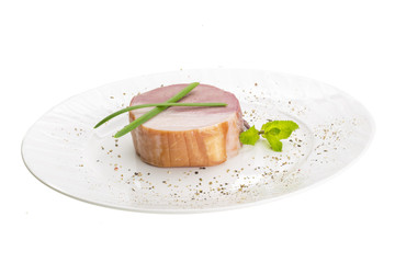 Bacon with vegetables
