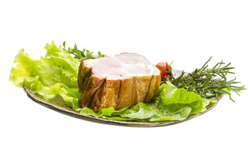 Bacon with vegetables