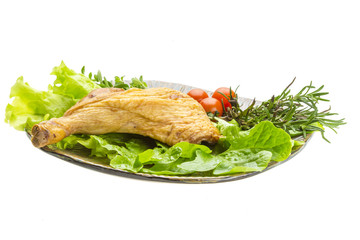 Smoked chicken leg